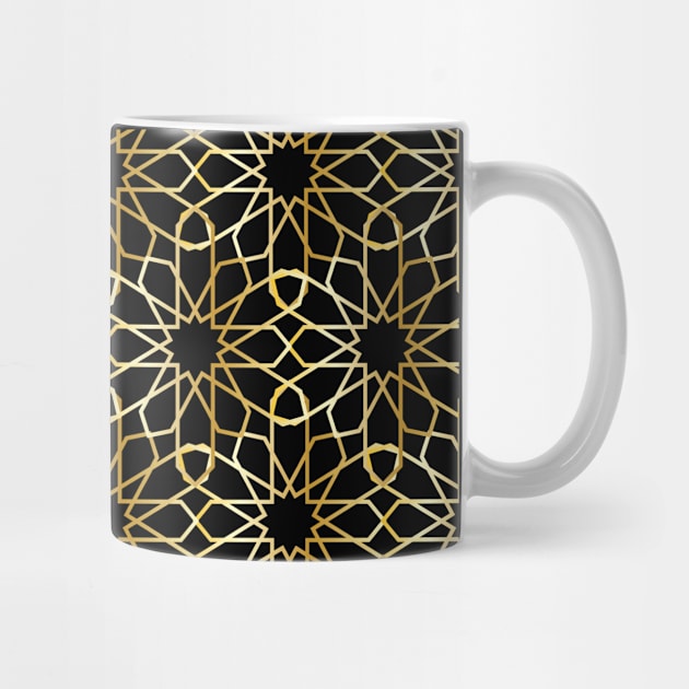 Arabic Moroccan Golden Pattern by ArticArtac